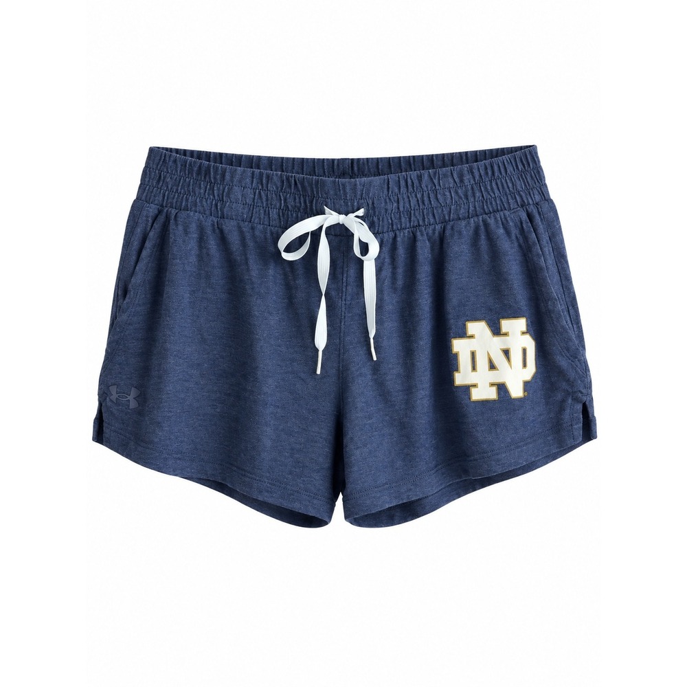 Under Armour Notre Dame Women's Large Navy Athletic Running Shorts